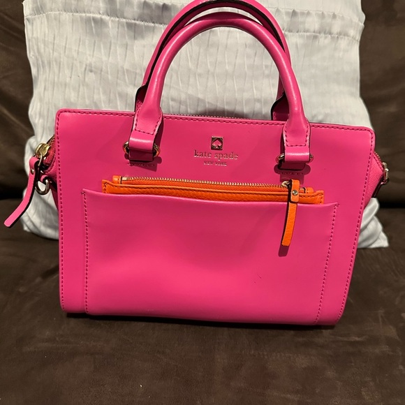Kate Spade Pink Handbag with Crossbody Strap - EUC - Picture 2 of 10
